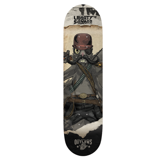 The Dusty Nut Outlaws Skate Deck