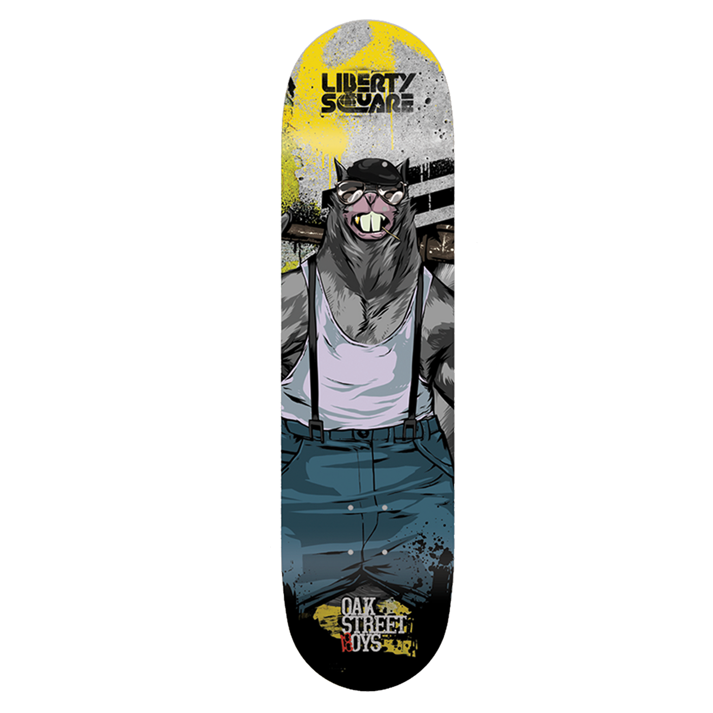 Oak Street Boys Brawlers Skate Deck