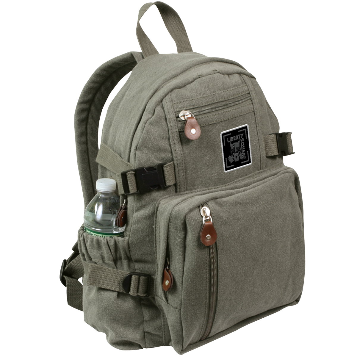 Gas Mask Vintage Compact Backpack (Olive)